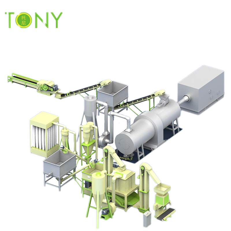 TONY high quality and professional technology 7-8Tons/hr biomass pellet plant