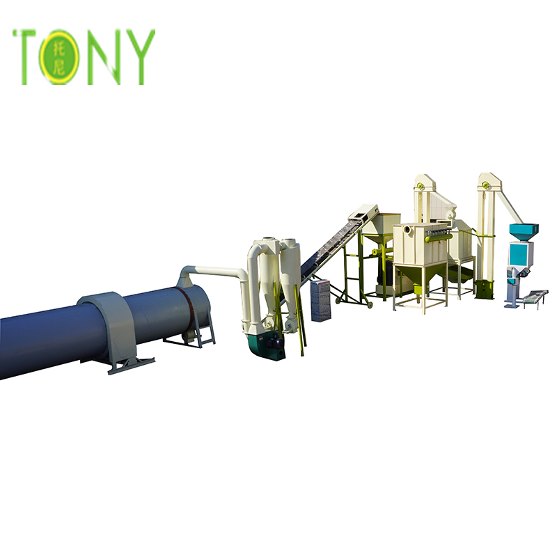 High quality and good feedback 1-2Tons/hr wood pellet production line